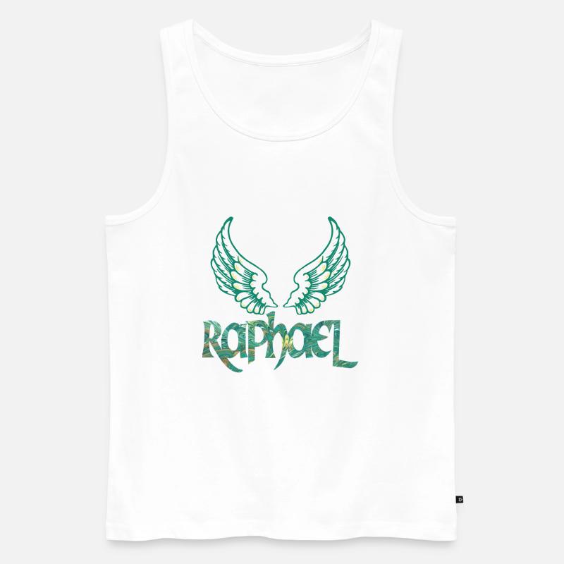 erzengel raphael e 71 - Männer Premium Bio Tank Top - Weiß