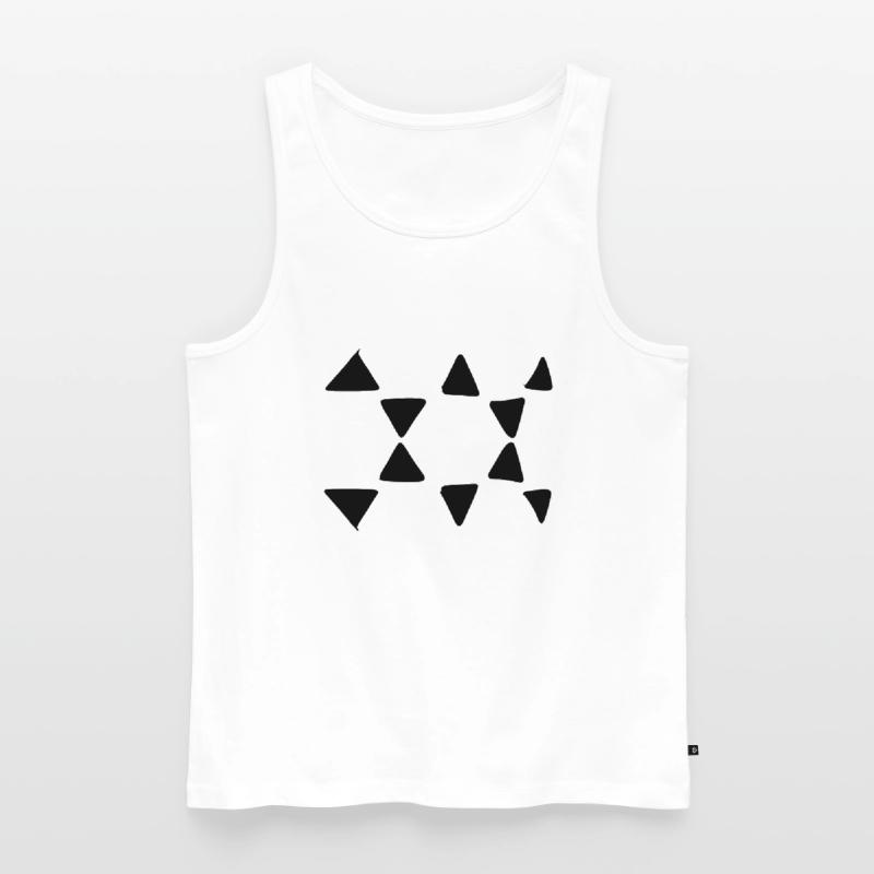 Triangular Pattern Triangular Shapes Men's Premium Organic Tank Top