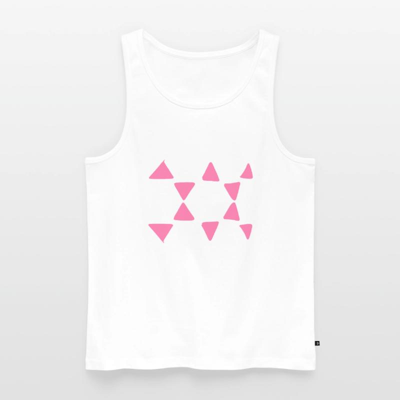 Triangular Pattern Triangular Shapes Men's Premium Organic Tank Top
