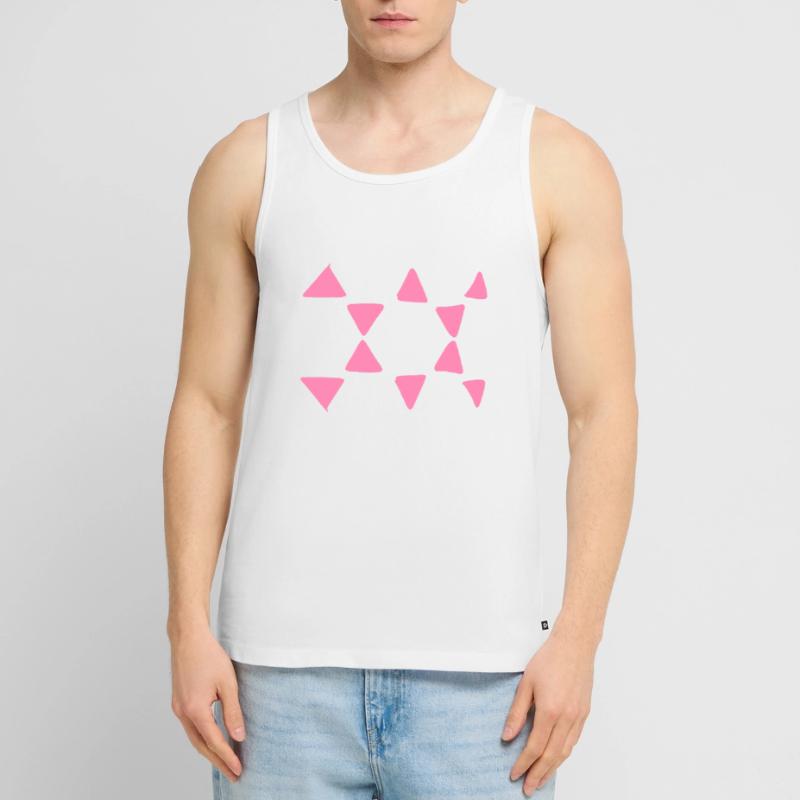 Triangular Pattern Triangular Shapes Men's Premium Organic Tank Top