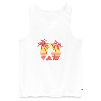 Judo Mädchen kämpft weibliche Sommer - Männer Premium Bio Tank Top - Weiß - Vorne - Michal (187cm)