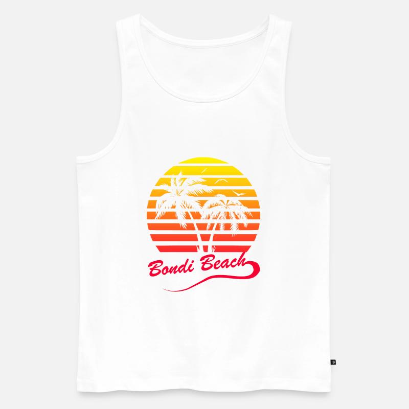 Bondi Beach - Männer Premium Bio Tank Top - Weiß