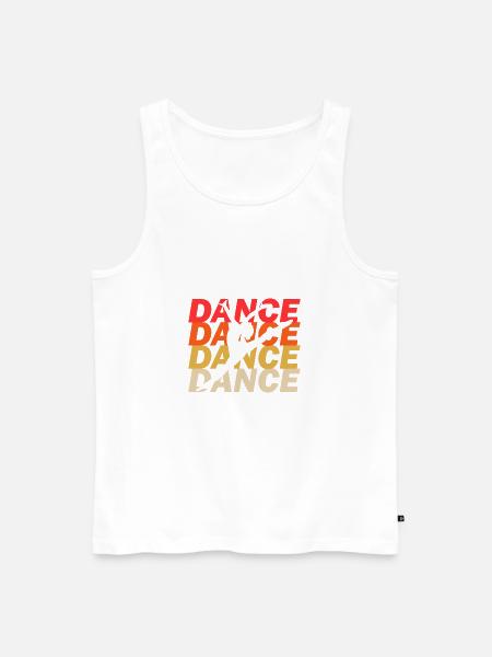 Tänzerin Ballett - Männer Premium Bio Tank Top - Weiß