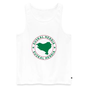 Basques, Euskal Herria, Basken - Männer Premium Bio Tank Top - Weiß - Vorne - AI Model Male 178 light (178cm)
