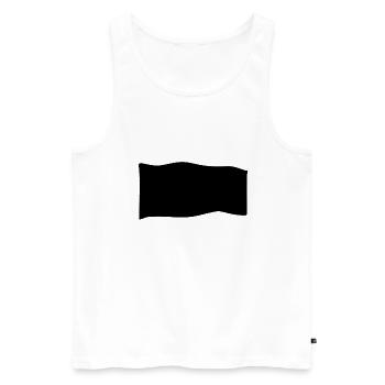 Drapeau de symbole de forme - Débardeur bio Premium Homme - blanc - Devant - Michal (187cm)