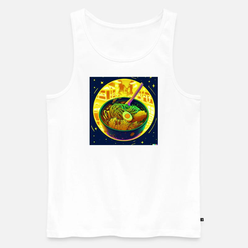 Ramen - Männer Premium Bio Tank Top - Weiß