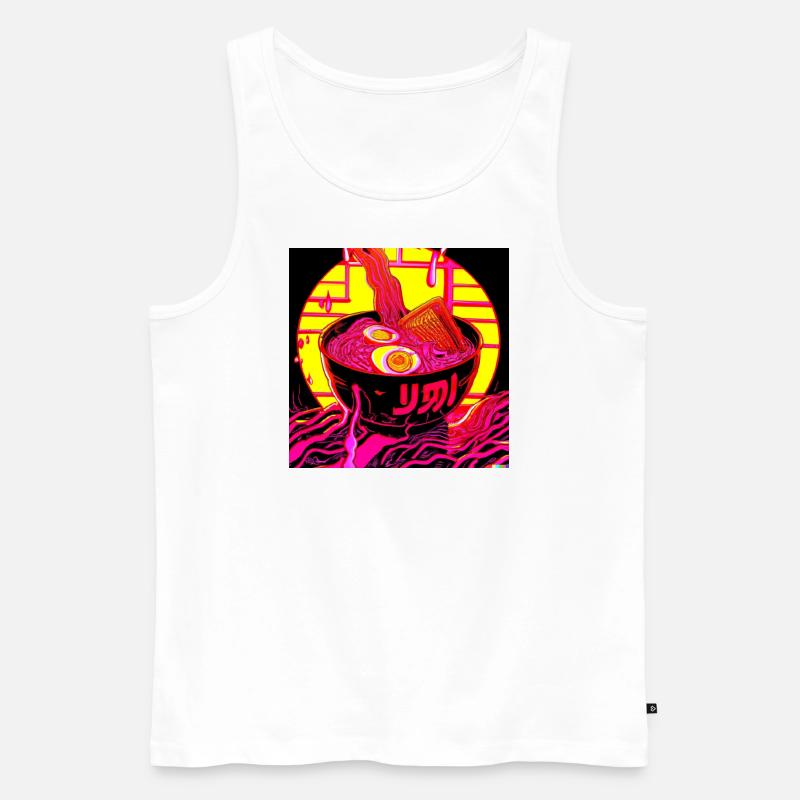 Ramen - Männer Premium Bio Tank Top - Weiß