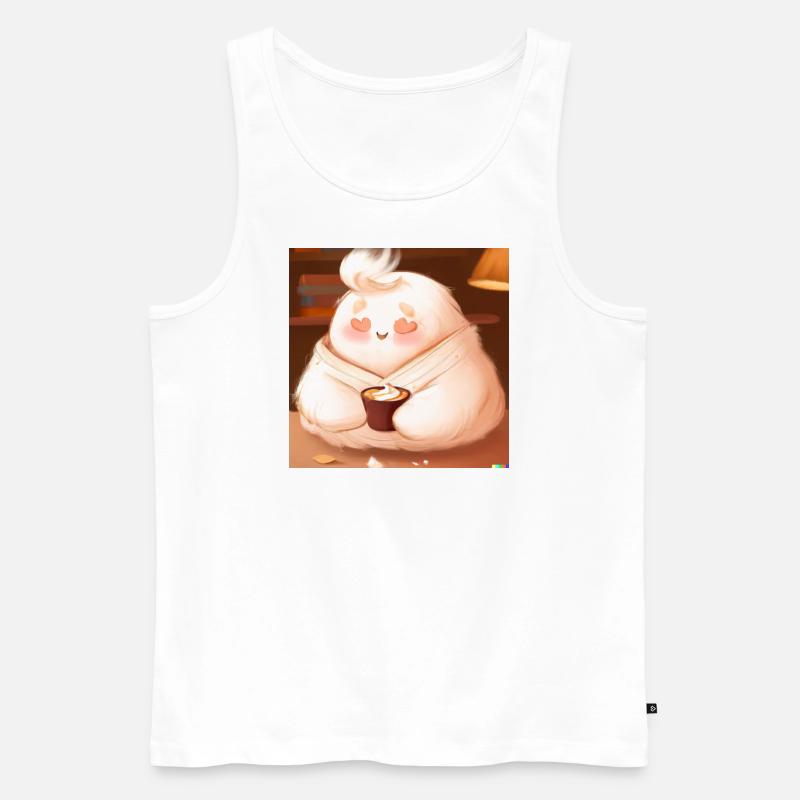 Fluffiges Tierchen - Männer Premium Bio Tank Top - Weiß