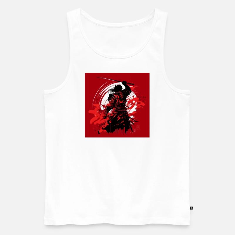 Samurai 1 - Männer Premium Bio Tank Top - Weiß