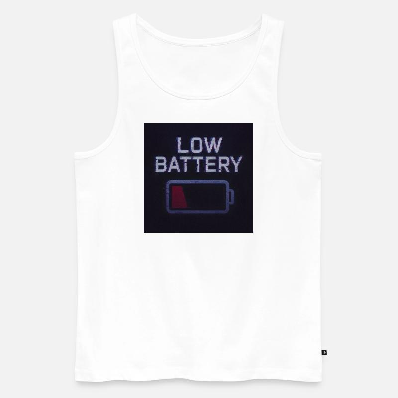 E9803123 54C8 45BA 93E4 395D0E9385CD - Männer Premium Bio Tank Top - Weiß