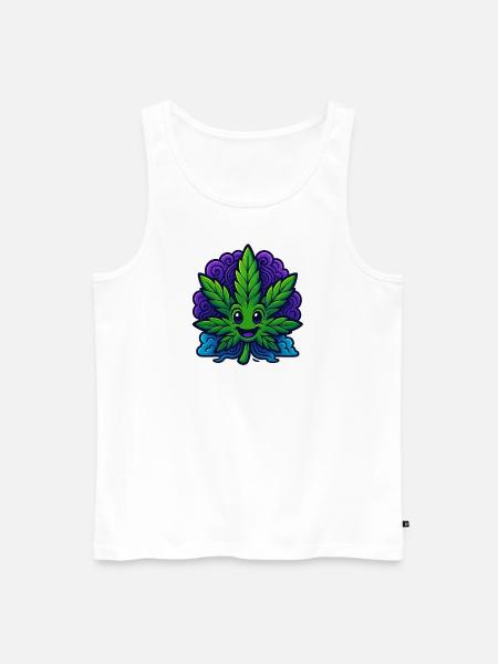 Canabliss - Männer Premium Bio Tank Top - Weiß