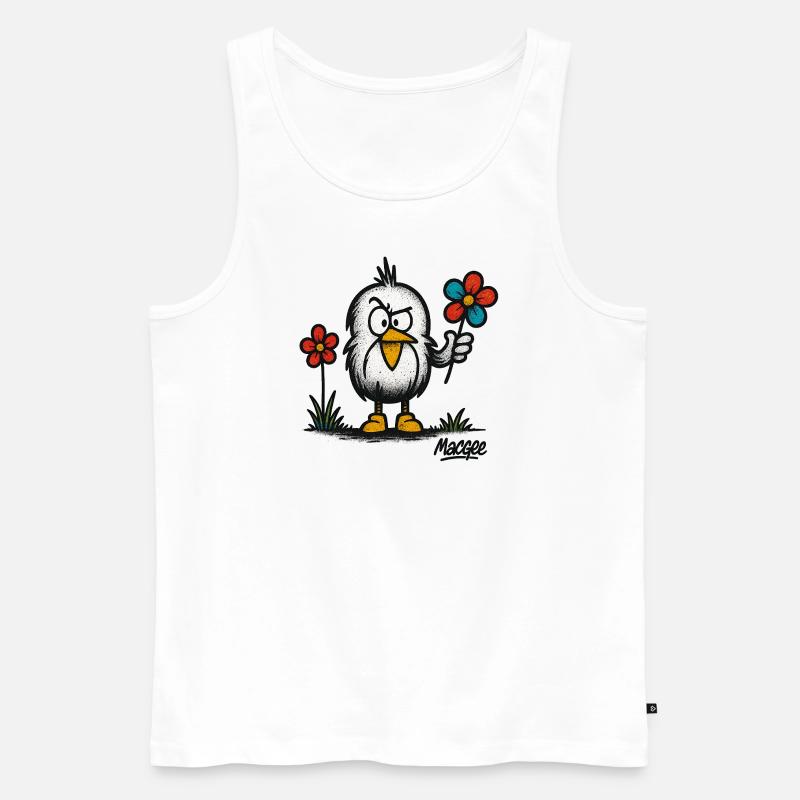 7E306C16 A458 4EEA A8AE DDC265924D41 - Männer Premium Bio Tank Top - Weiß