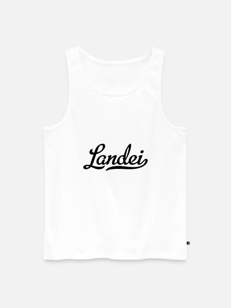 landei - Männer Premium Bio Tank Top - Weiß