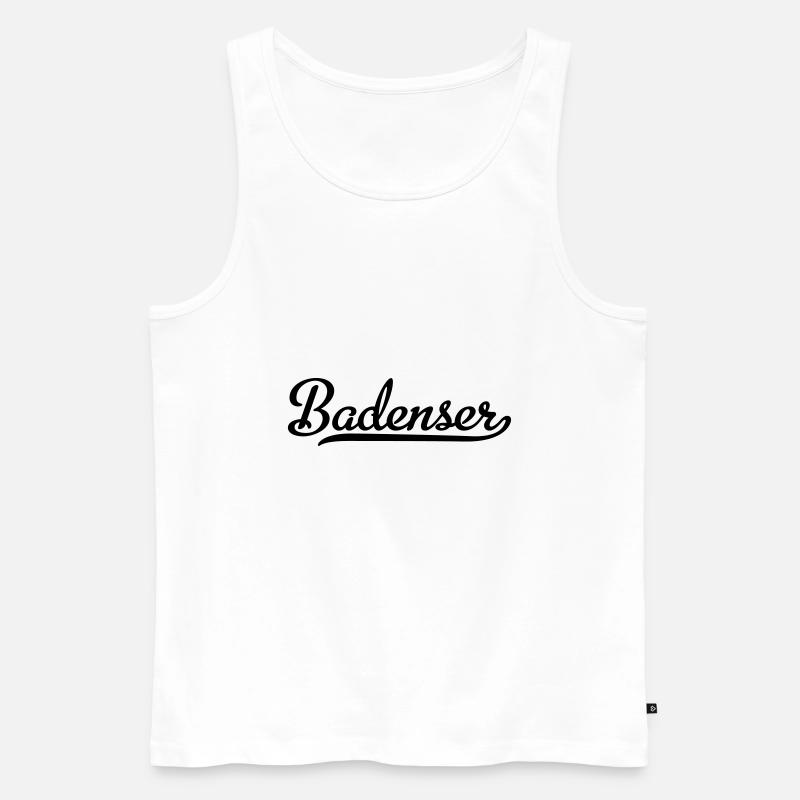 badenser - Männer Premium Bio Tank Top - Weiß