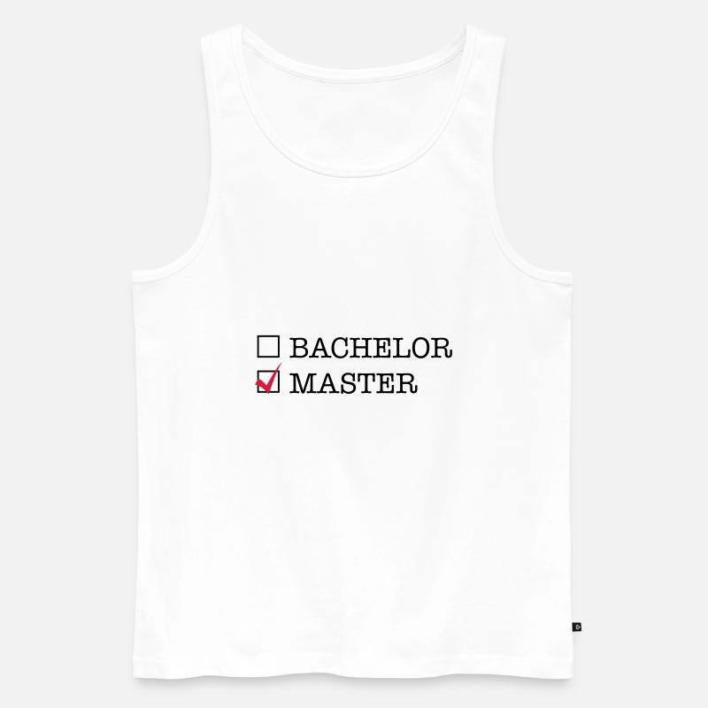 Master - Männer Premium Bio Tank Top - Weiß