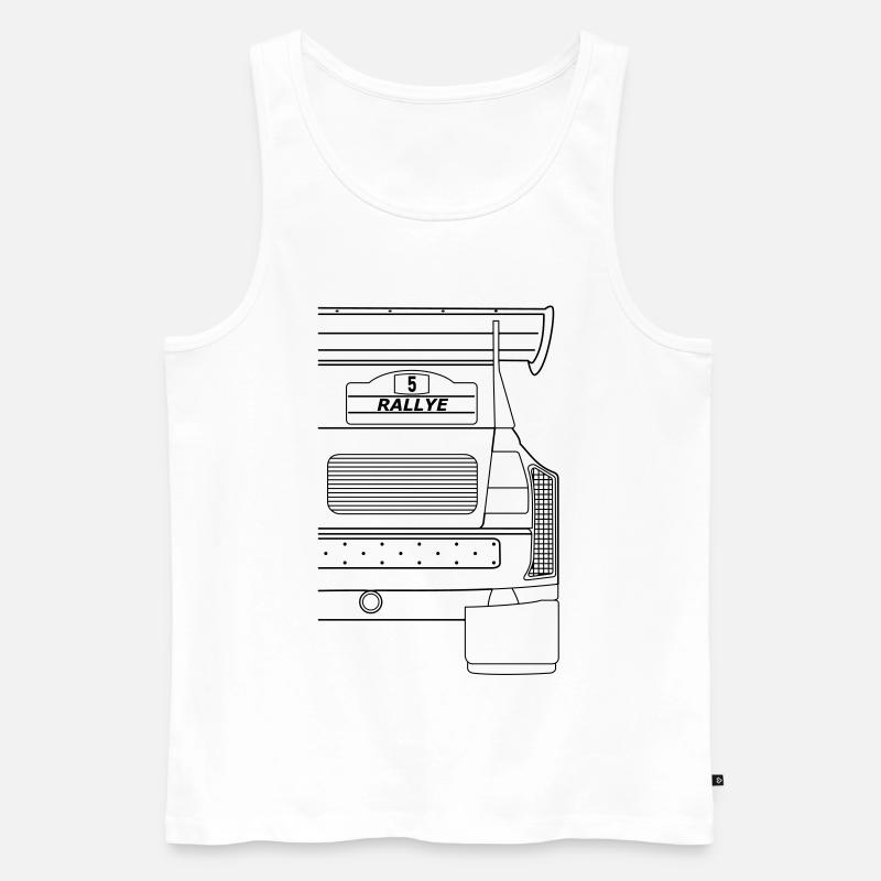Rallye S1 E2 Sport Quattro Heck - Männer Premium Bio Tank Top - Weiß