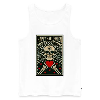 la_mort_vous_va_si_bien - Men's Premium Organic Tank Top - white - Front - AI Model Male 178 light (178cm)