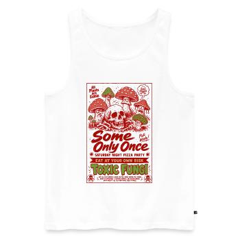 All Plants Are Edible Toxic Fungi Gardening - Men's Premium Organic Tank Top - white - Front - Michal (187cm)