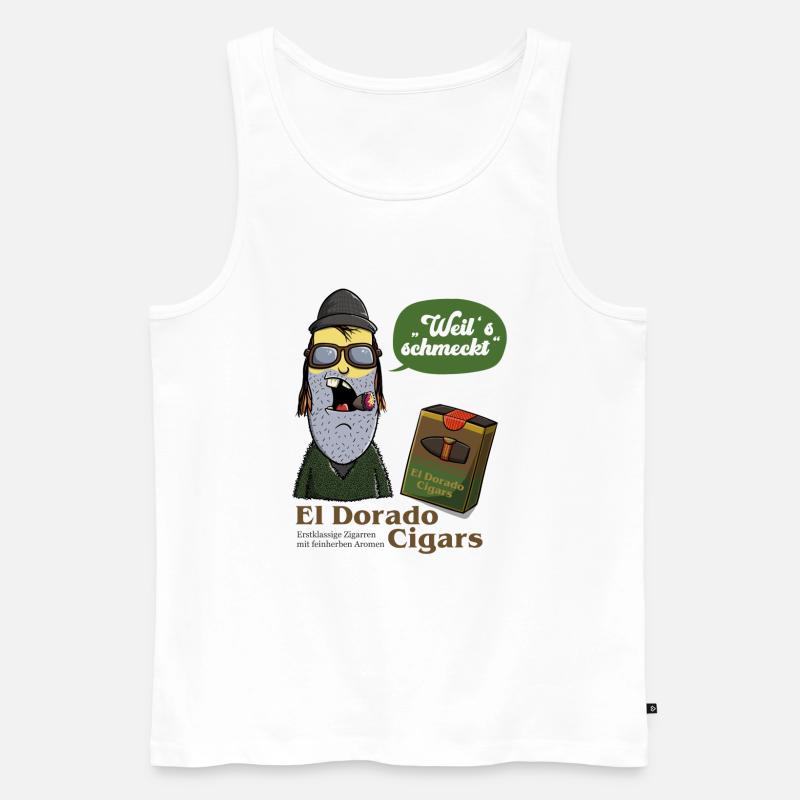 El Dorado Cigars - Männer Premium Bio Tank Top - Weiß