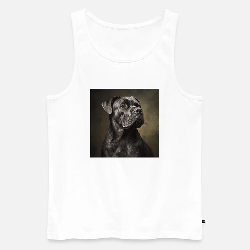 Cane Corso - Männer Premium Bio Tank Top - Weiß