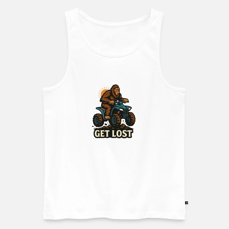 Hol dir Lost Sasquatch - Männer Premium Bio Tank Top - Weiß