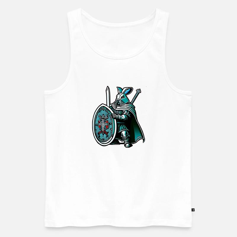 Easter Crusader - Männer Premium Bio Tank Top - Weiß