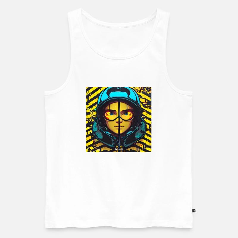 52456BF6 DB2C 43CF 8D3A AE1815983FAA - Männer Premium Bio Tank Top - Weiß