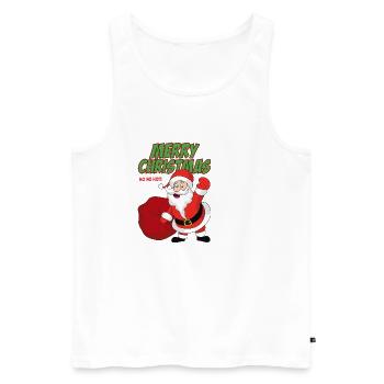 Santa Claus Christmas Santa - Men's Premium Organic Tank Top - white - Front - Michal (187cm)