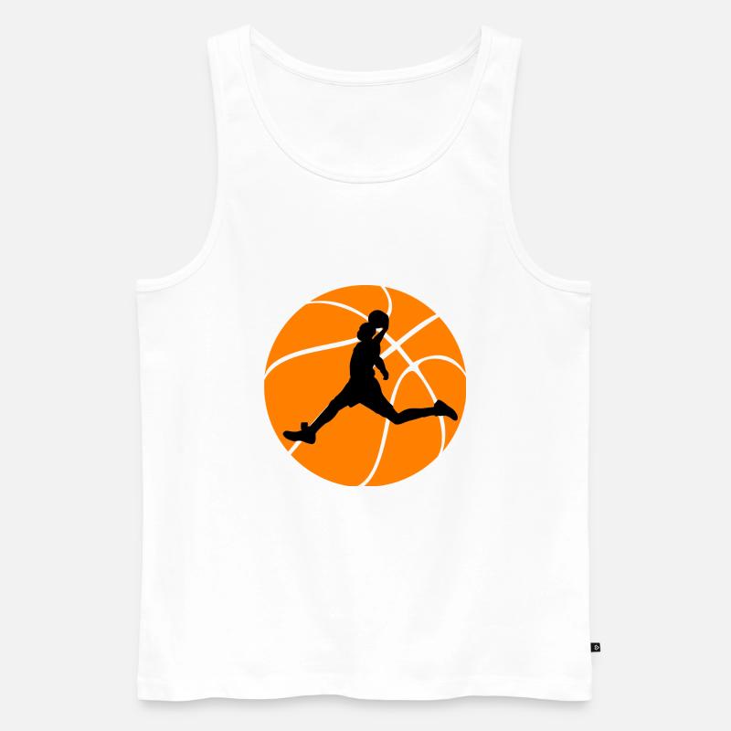 Idée cadeau basket - 14 SO - Débardeur bio Premium Homme - blanc
