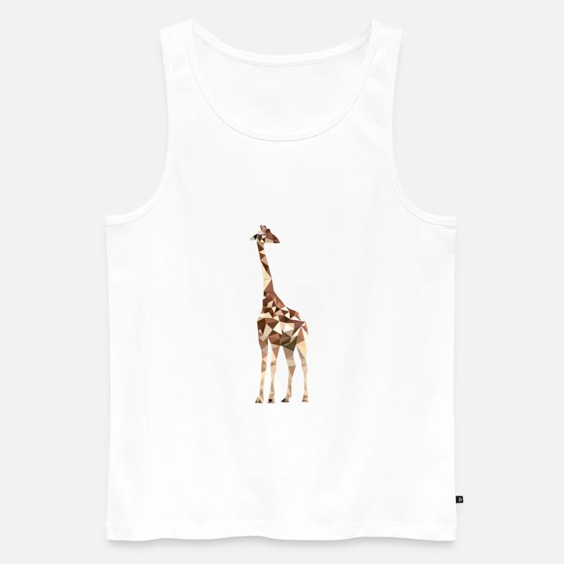 Giraffe - Männer Premium Bio Tank Top - Weiß