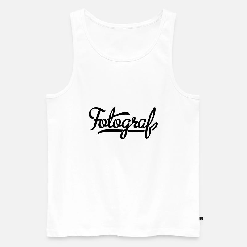 Fotograf - Männer Premium Bio Tank Top - Weiß