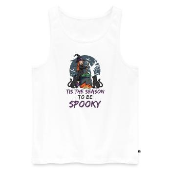 Witch Autumn - Men's Premium Organic Tank Top - white - Front - Michal (187cm)