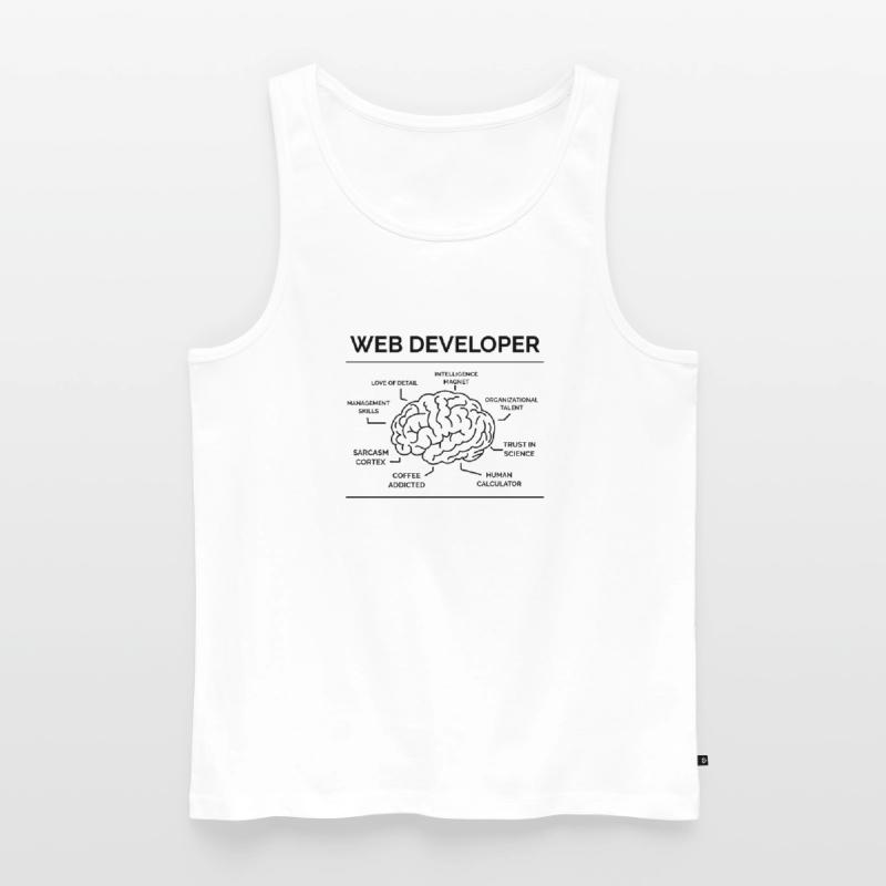 Web Developer Programmer Men's Premium Organic Tank Top