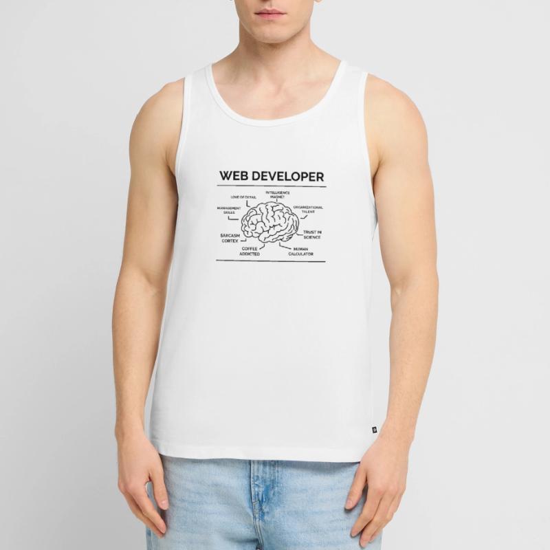 Web Developer Programmer Men's Premium Organic Tank Top