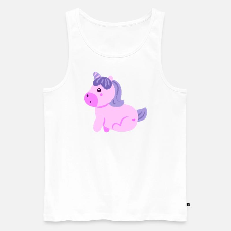 ich glaube an Einhörner - Männer Premium Bio Tank Top - Weiß