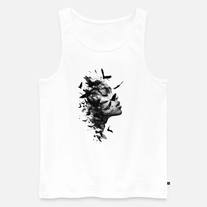 Exposition - Männer Premium Bio Tank Top - Weiß