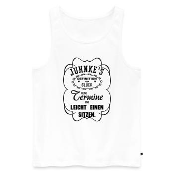 Leicht einen sitzen - Männer Premium Bio Tank Top - Weiß - Vorne - AI Model Male 178 light (178cm)