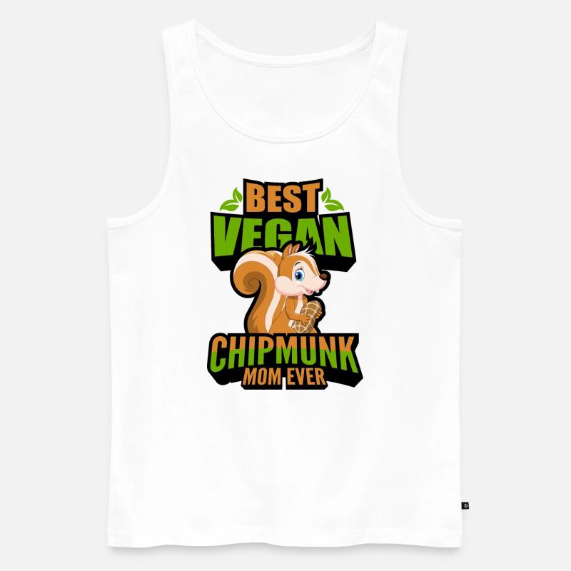 Chipmunks - Männer Premium Bio Tank Top - Weiß