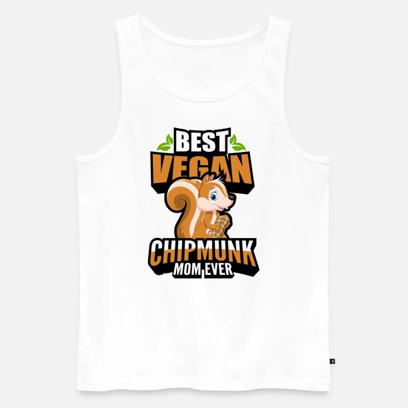 Streifenhörnchen - Männer Premium Bio Tank Top - Weiß