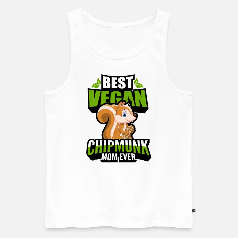 Chipmunk - Männer Premium Bio Tank Top - Weiß