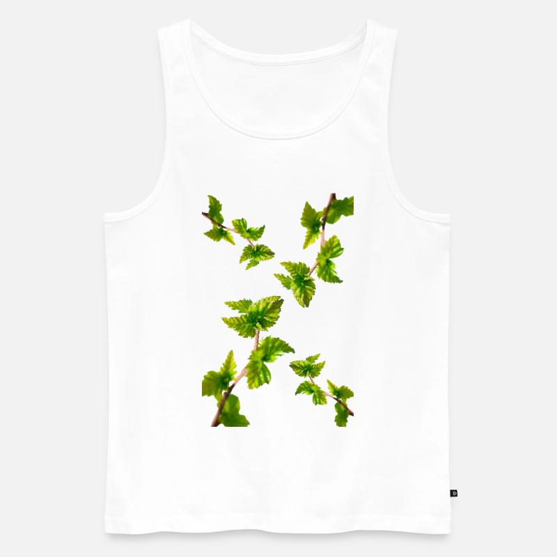 BIRKE - Männer Premium Bio Tank Top - Weiß