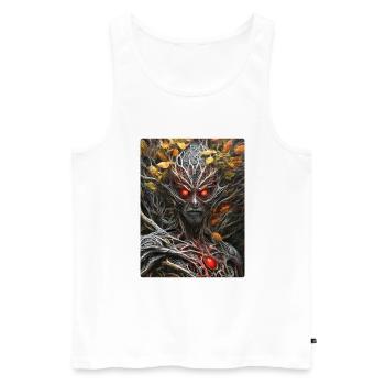 Plantes Effrayantes Alien 1.8 - Débardeur bio Premium Homme - blanc - Devant - Michal (187cm)