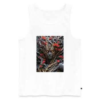 Spooky Plants 1.18 - Men's Premium Organic Tank Top - white - Front - Michal (187cm)