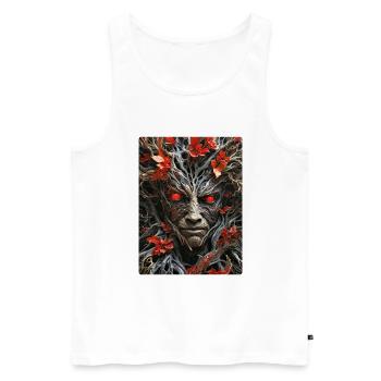 Spooky Plants 1.13 - Men's Premium Organic Tank Top - white - Front - Michal (187cm)