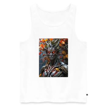 Spooky Plants 1.9 - Men's Premium Organic Tank Top - white - Front - Michal (187cm)