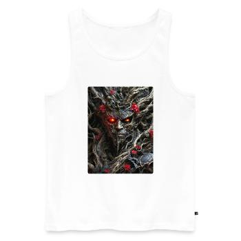 Spooky Plants 1.17 - Men's Premium Organic Tank Top - white - Front - Michal (187cm)