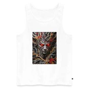 Spooky Plants 1.14 - Men's Premium Organic Tank Top - white - Front - Michal (187cm)