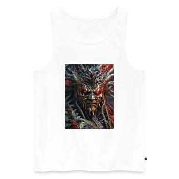 Spooky Plants 1.21 - Men's Premium Organic Tank Top - white - Front - Michal (187cm)