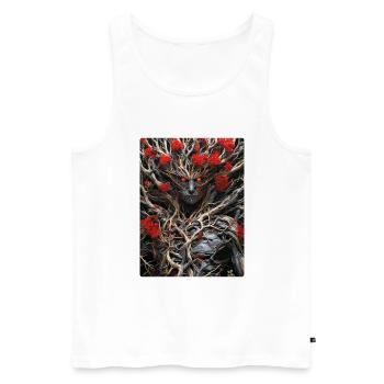 Spooky Plants 1.10 - Men's Premium Organic Tank Top - white - Front - Michal (187cm)