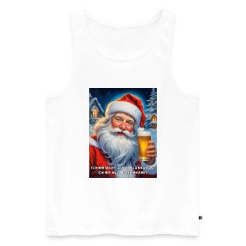 Christmas Santa Claus Beer 1.9 - Men's Premium Organic Tank Top - white - Front - Michal (187cm)
